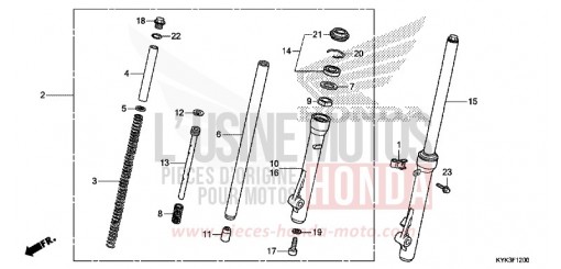 GABEL, VORNE CRF110FE de 2014
